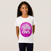 La disco couvre de tuiles le rose T-shirt adapté (Devant entier)