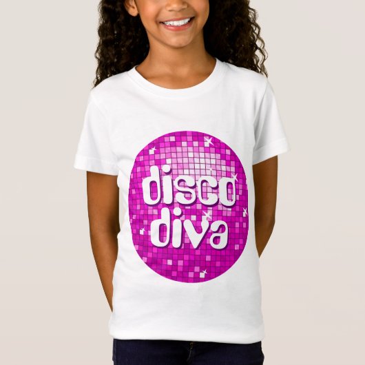 La disco couvre de tuiles le rose T-shirt adapté (Devant)