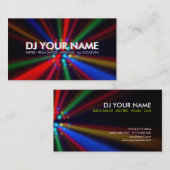 La disco du DJ rayonne le carte de visite de (Devant / Derrière)
