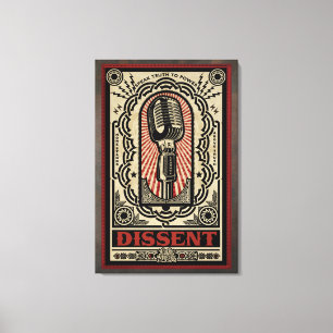 La dissidence a étiré la copie de toile