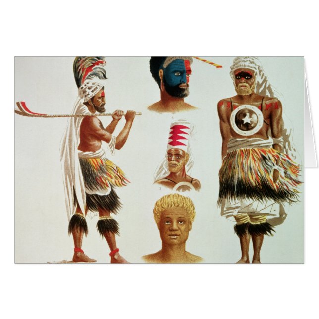 La diverse danse costume usé chez Nakello, Fidji (Devant horizontal)