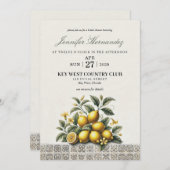 La Dolce Lemons Bridal Shower Kaart (Voorkant / Achterkant)