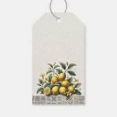 La Dolce Lemons Bruiloftsfeest Cadeaulabel (Achterkant)