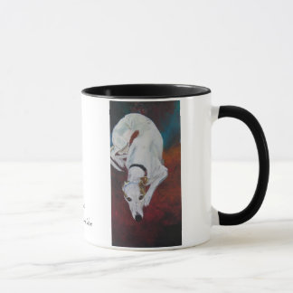 la dolce vida, Whippet, schilderij van Sylvia LeDo Mok