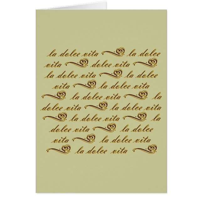 La Dolce Vita (Devant)