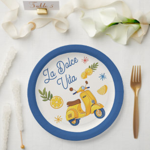 La Dolce Vita Amalfi Coast Feest Papieren Bordje