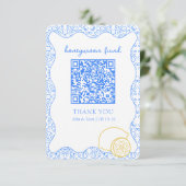 La Dolce Vita Amalfi Honeymoon Fund Carte QR Code (Debout devant)