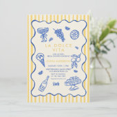  La Dolce Vita Bridal Shower Invitation  (Debout devant)