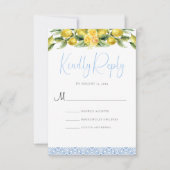 La Dolce Vita - Carte RSVP Mariage Méditerranéen (Devant)