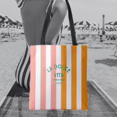 La Dolce Vita Cinque Terra Cabana Stripe Draagtas