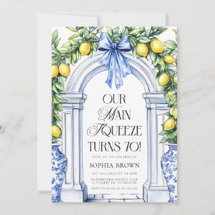 La Dolce Vita Citrus Greenery 70e verjaardag Kaart