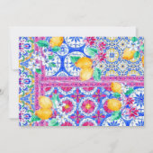 La Dolce Vita Elegante Platte Save The Date Kaart (Achterkant)