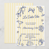 La Dolce Vita (elke leeftijd) Verjaardagsfeest Kaart (Voorkant / Achterkant)