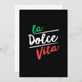 La Dolce Vita Feestdagenkaart (Voorkant / Achterkant)