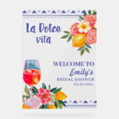 La Dolce Vita Fête des mariées italienne Bienvenue (Recto)