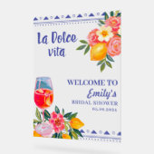 La Dolce Vita Fête des mariées italienne Bienvenue (Angle)