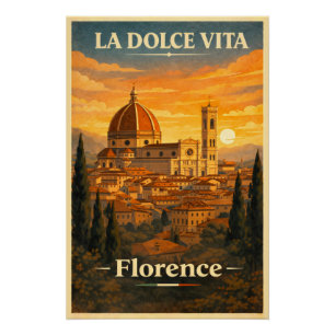 La Dolce Vita - Florance Reizen Vintage Poster Perfect Poster