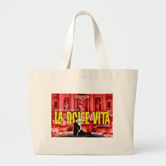 LA DOLCE VITA GROTE TOTE BAG (Voorkant)