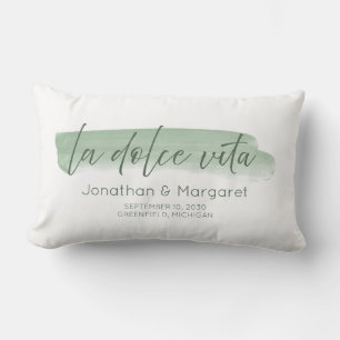 La Dolce Vita - Het zoete leven in Sage Green Kussen