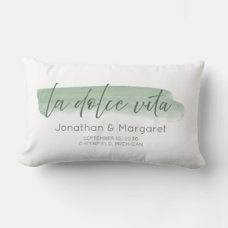 La Dolce Vita - Het zoete leven in Sage Green Kussen