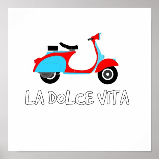 "La Dolce Vita" Het zoete leven Poster (Voorkant)