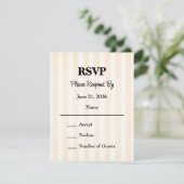 La Dolce Vita Huwelijksreactiekaart RSVP Kaartje (Staand voorkant)