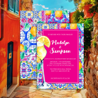 La Dolce Vita Invitation de mariage au citron ital