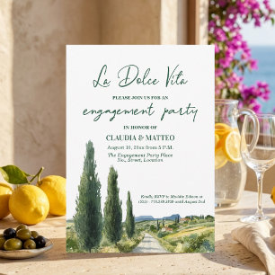 La Dolce Vita Italiaans feestelijke betrokkenheids Kaart