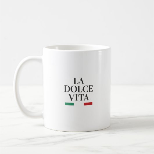 La Dolce Vita Italiaans koffie mok (Links)
