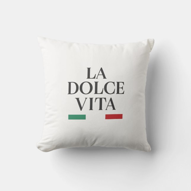 La Dolce Vita Italiaans Sierkussen (Voorkant)