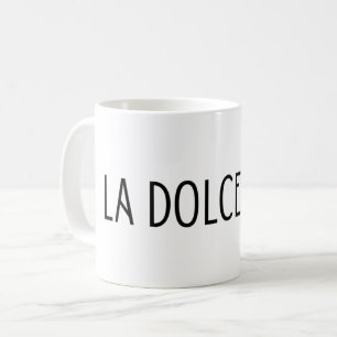 La dolce vita Italiaanse belettering Koffiemok