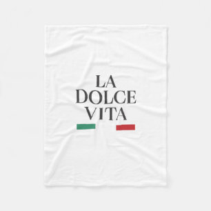 La Dolce Vita Italiaanse fleecedeken Fleece Deken