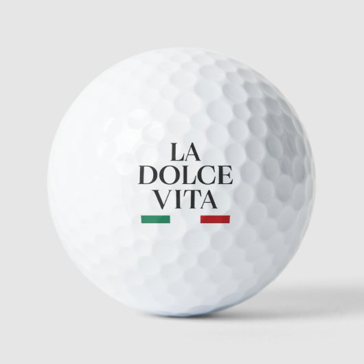 La Dolce Vita Italiaanse golfballen (Voorkant)