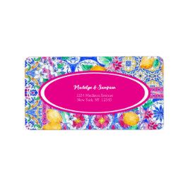 La Dolce Vita Italiaanse Lemon bruiloft Uitnodigin Etiket