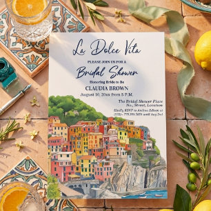 La Dolce Vita Italiaanse Rivièra Bruidsdiner Kaart