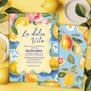 La dolce vita Italian Lemon Vrijgezellenfeest Kaart