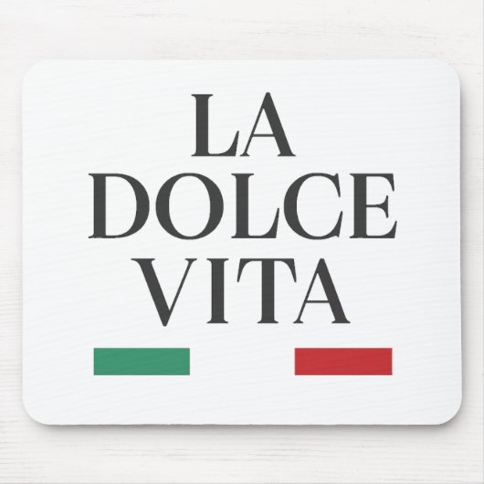 La Dolce Vita Italian Mousepad Muismat (Voorkant)