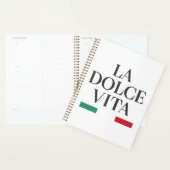 La Dolce Vita Italien Spiral Planner (Devant avec enveloppe)