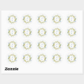 La Dolce Vita Lemon Bloemen Krans Trouwring Sticke Ronde Sticker (Vel)