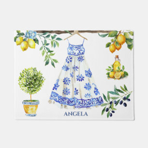 La Dolce Vita Lemon Blue Italië Deurmat