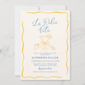 La Dolce Vita Lemon Bridal Shower Kaart (Voorkant)
