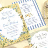 La Dolce Vita Lemon Carte Mariage Floral