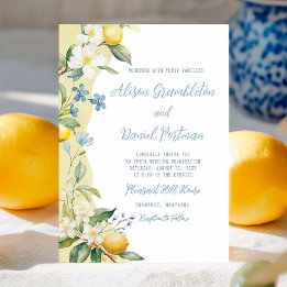 La Dolce Vita Lemon Faire-part de mariage Floral