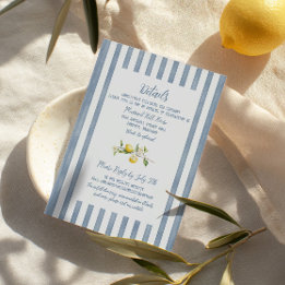 La Dolce Vita Lemon Floral Wedding Enclosure Kaart