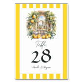 La Dolce Vita Lemon Grove Italiaanse bruiloft Kaart (Achterkant)