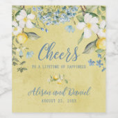 La Dolce Vita Lemon Mariage Étiquette de bouteille (Étiquettes simples)