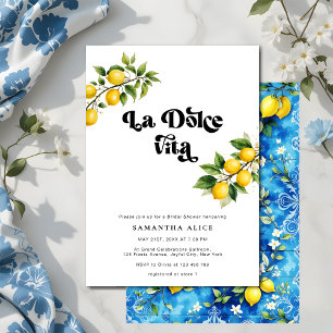 La Dolce Vita Lemon Thema Italiaans Vrijgezellenfe Kaart