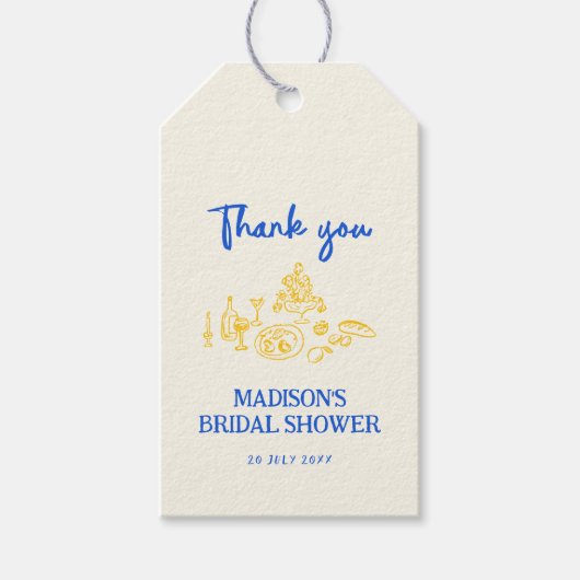 La Dolce Vita Mariage Fait Main Étiquette Cadeau (Devant)