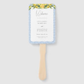 La Dolce Vita - Mediterraan huwelijksprogramma Handwaaier (Voorkant)