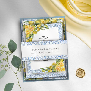 La Dolce Vita Receptie Insert Kaart Uitnodigingen Wikkel